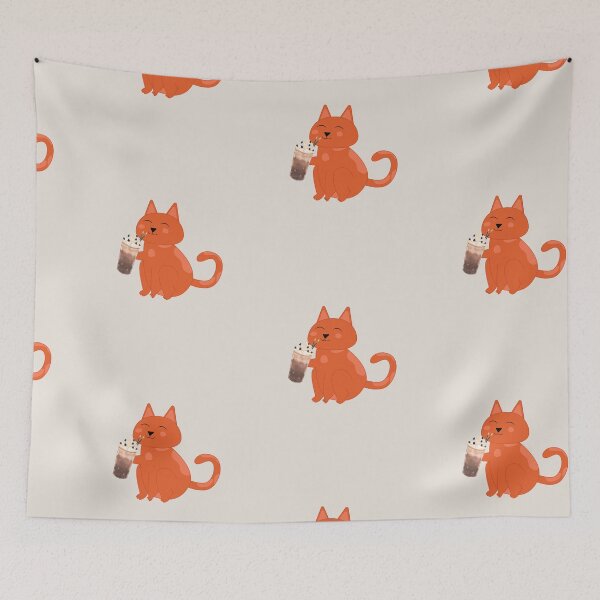 Item preview, orange cat and Onigiri  designed and sold by Pink-angel2030.