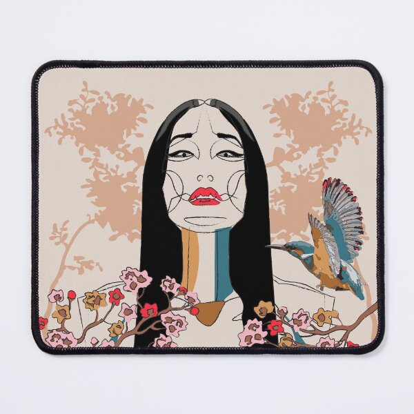 Item preview, Asian Woman Tropical Boho Artwork designed and sold by LIRAZ ZIV.