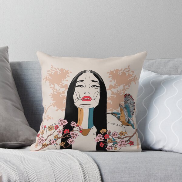 Item preview, Asian Woman Tropical Boho Artwork designed and sold by LIRAZ ZIV.