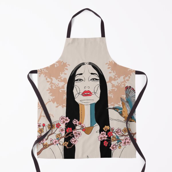 Item preview, Asian Woman Tropical Boho Artwork designed and sold by LIRAZ ZIV.
