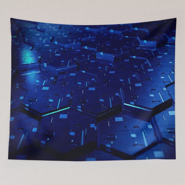 Item preview, Futuristic Blue Metallic Tech designed and sold by UPSTORE-RB.