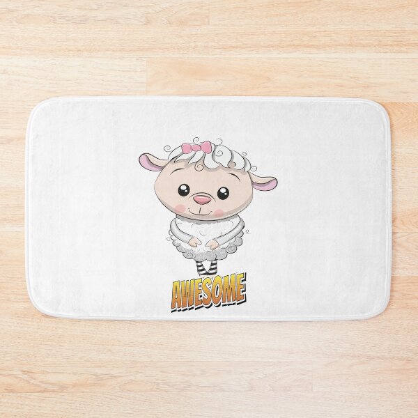 Item preview, Sheep Awesome Cute Kawaii Cartoon designed and sold by FiveNiches.