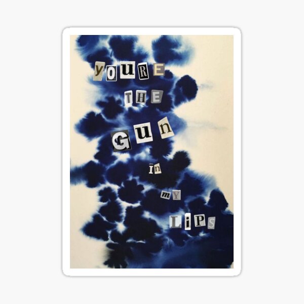 "Waiting Room lyrics poster Phoebe Bridgers" Sticker for Sale by