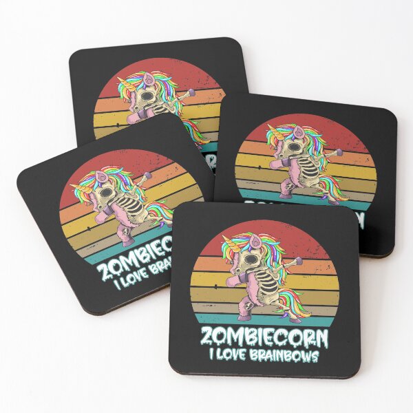 Item preview, Zombie Unicorn I Love Brainbows Punk Goth Halloween S designed and sold by andregiftshopzz.