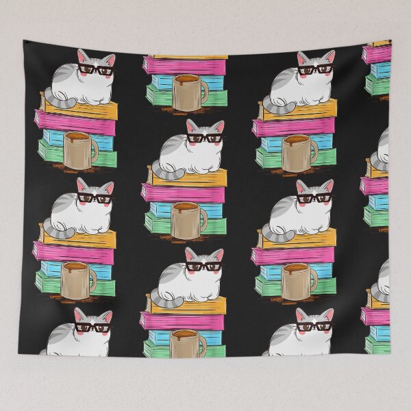 Item preview, Student Teacher Cat Reading Coffee Kitty designed and sold by Royce5656.