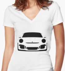 Porsche 911 GT3 RS Women's Fitted V-Neck T-Shirt