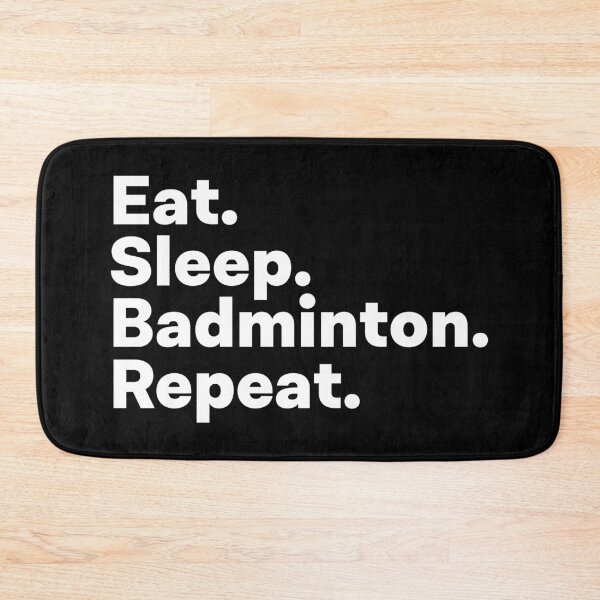 Item preview, Eat Sleep Badminton Repeat designed and sold by teesaurus.