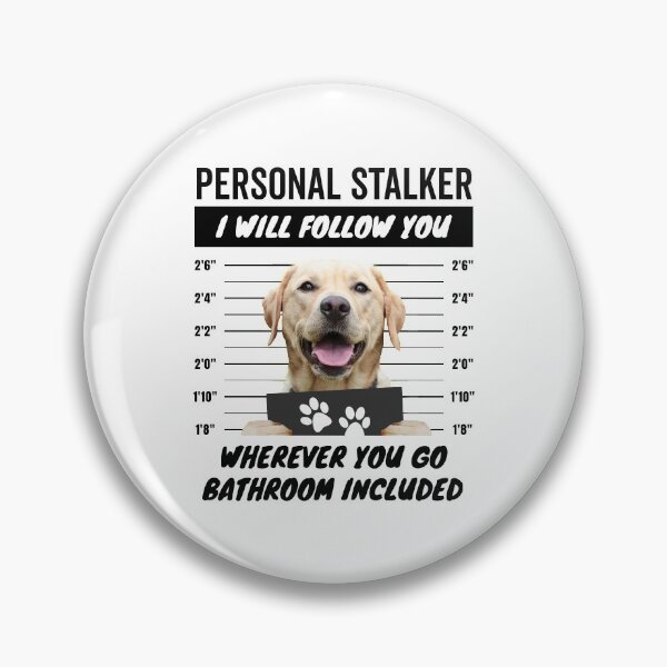 Item preview, Personal Stalker – Yellow Labrador Retriever designed and sold by More Cute Dogs.