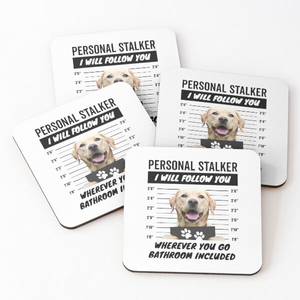 Item preview, Personal Stalker – Yellow Labrador Retriever designed and sold by More Cute Dogs.