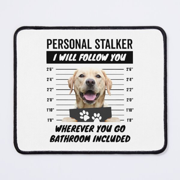 Item preview, Personal Stalker – Yellow Labrador Retriever designed and sold by More Cute Dogs.