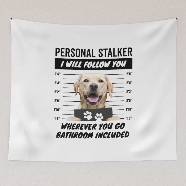 Item preview, Personal Stalker – Yellow Labrador Retriever designed and sold by More Cute Dogs.