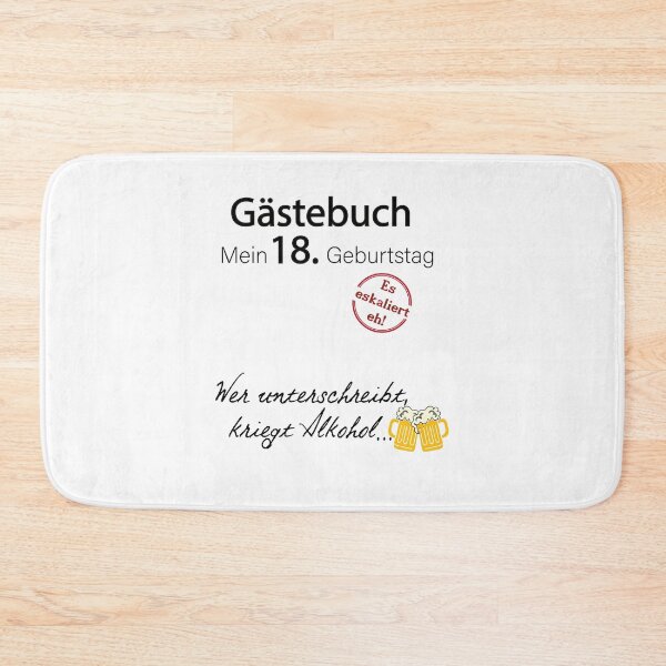 Item preview, 18th birthday party guest book funny gift designed and sold by Alia König.