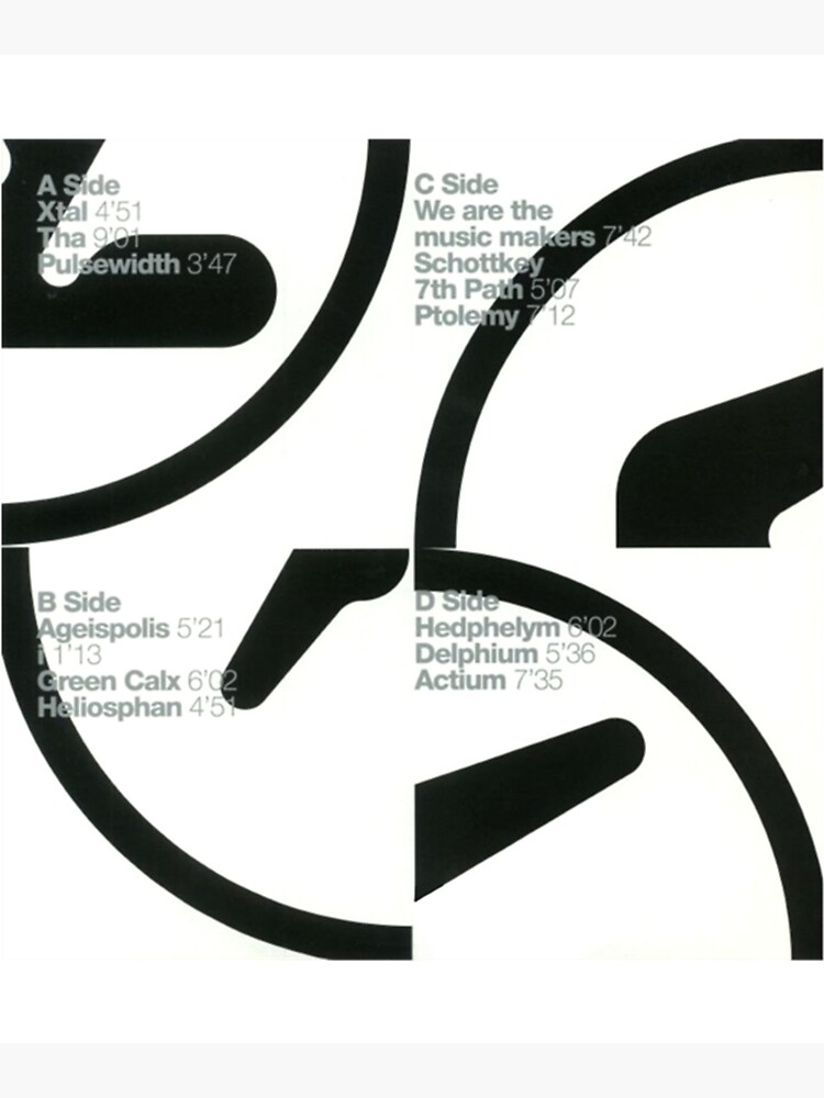 Aphex Twin Logo Selected Ambient Works Back Cover Classic