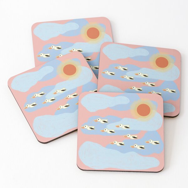 Item preview, Pelican Birds - Sunset with Birds Flying designed and sold by ApiladaV.