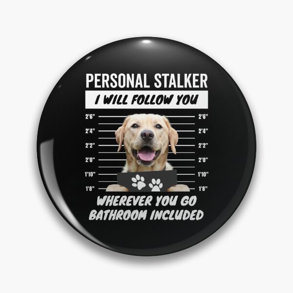 Item preview, Personal Stalker – Yellow Labrador Retriever designed and sold by More Cute Dogs.