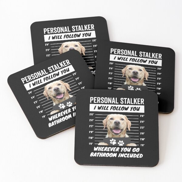 Item preview, Personal Stalker – Yellow Labrador Retriever designed and sold by More Cute Dogs.