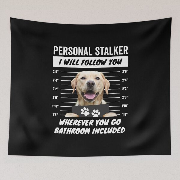Item preview, Personal Stalker – Yellow Labrador Retriever designed and sold by More Cute Dogs.