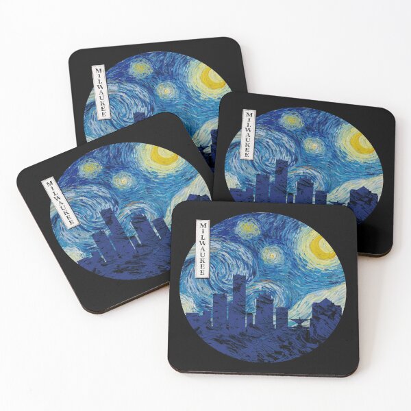 Item preview, Milwaukee Starry Night Van Gogh Circle designed and sold by DFerraz.