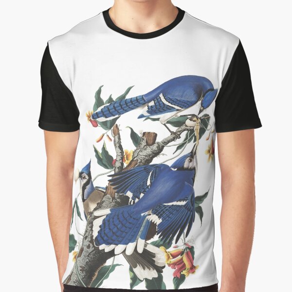 Vista previa del artículo con la obra «Blue Jay - John James Audubon», diseñado y vendido por billythekidtees.