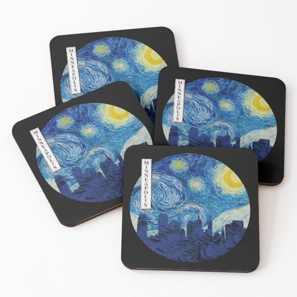 Item preview, Minneapolis Starry Night Van Gogh Circle designed and sold by DFerraz.