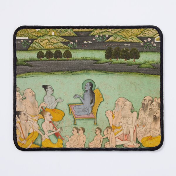 Artikelvorschau, Hindu-Gott Krishna im Gespräch mit Ältesten entworfen und verkauft von HinduArtGallery.
