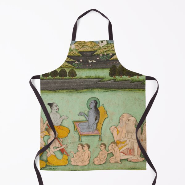 Item preview, Hindu God Krishna Talking to Elders designed and sold by HinduArtGallery.