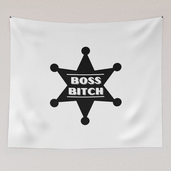 Item preview, Boss Bitch Black Badge - National Boss Day and International Womens Day designed and sold by CaitU.