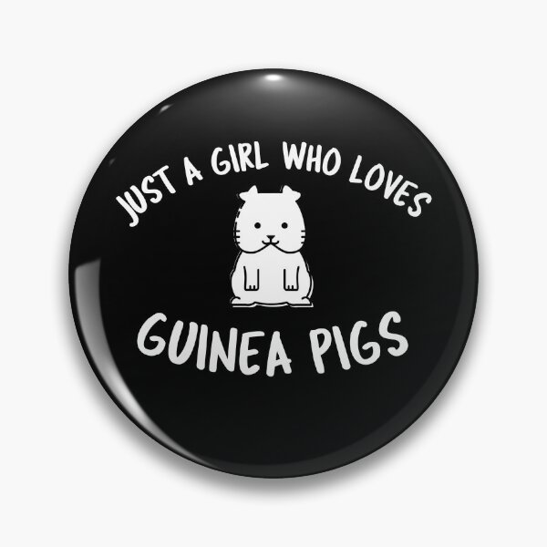 Item preview, Just A Girl Who Loves Guinea Pigs -funny cavy design in white text designed and sold by katiekendall.