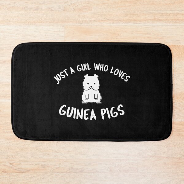 Item preview, Just A Girl Who Loves Guinea Pigs -funny cavy design in white text designed and sold by katiekendall.