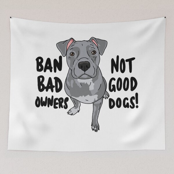 Item preview, Ban bad owners, not good dogs! Sticker designed and sold by dunhamo.