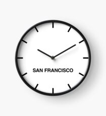 San Francisco Time Zone Newsroom Wall Clock Clock