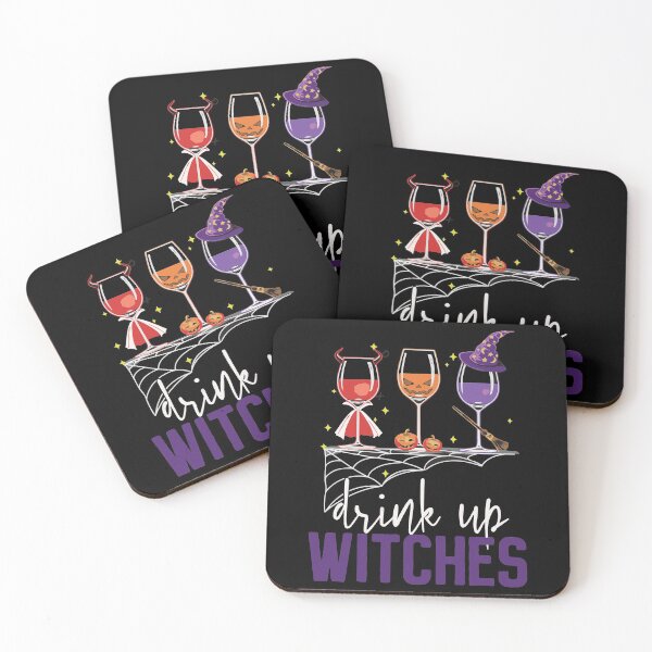 Item preview, Halloween Drink up Witches Wine Glasses, Wine glass, Pumpkin designed and sold by DeboraSPena.