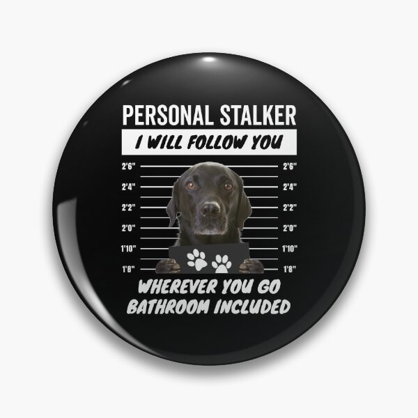 Item preview, Personal Stalker – Black Labrador designed and sold by More Cute Dogs.