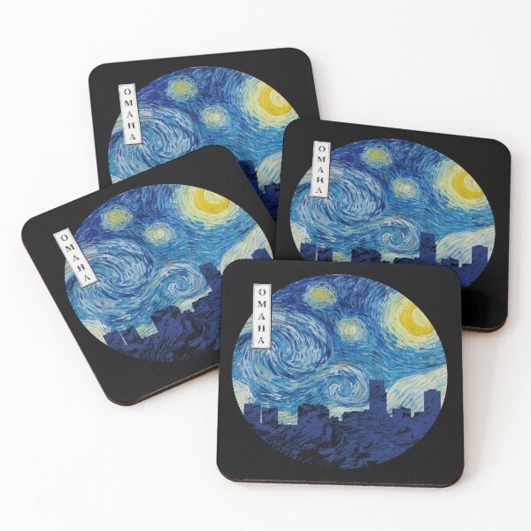 Item preview, Omaha Starry Night Van Gogh Circle designed and sold by DFerraz.