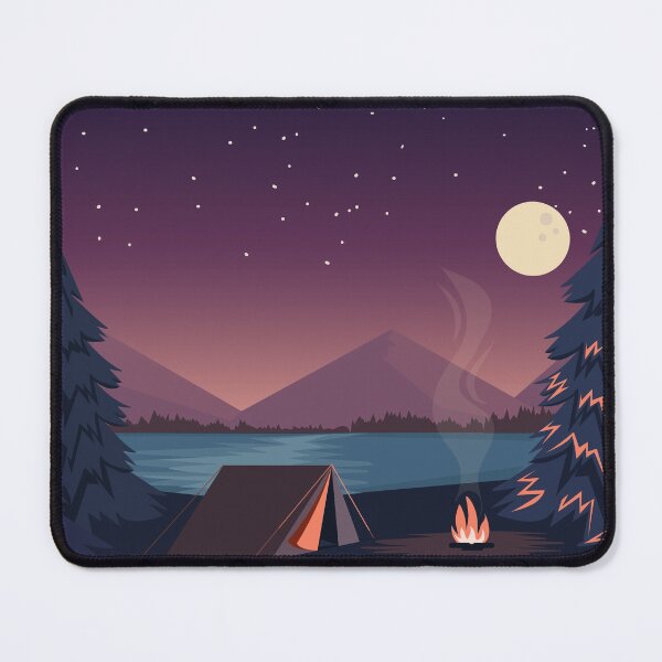Item preview, Night camp illustration designed and sold by Chimp Champ.