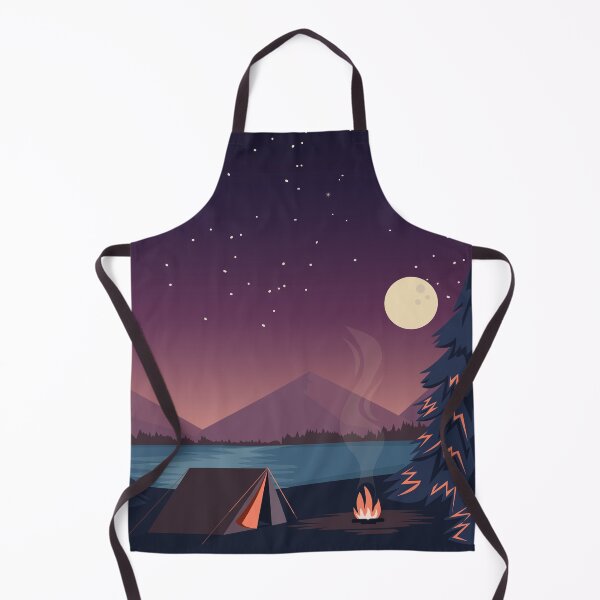 Item preview, Night camp illustration designed and sold by Chimp Champ.