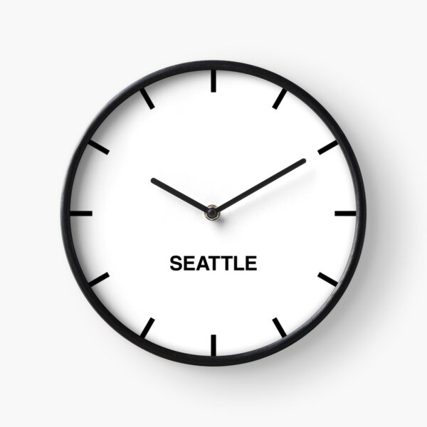 Seattle Time Zone Newsroom Wall Clock Clock