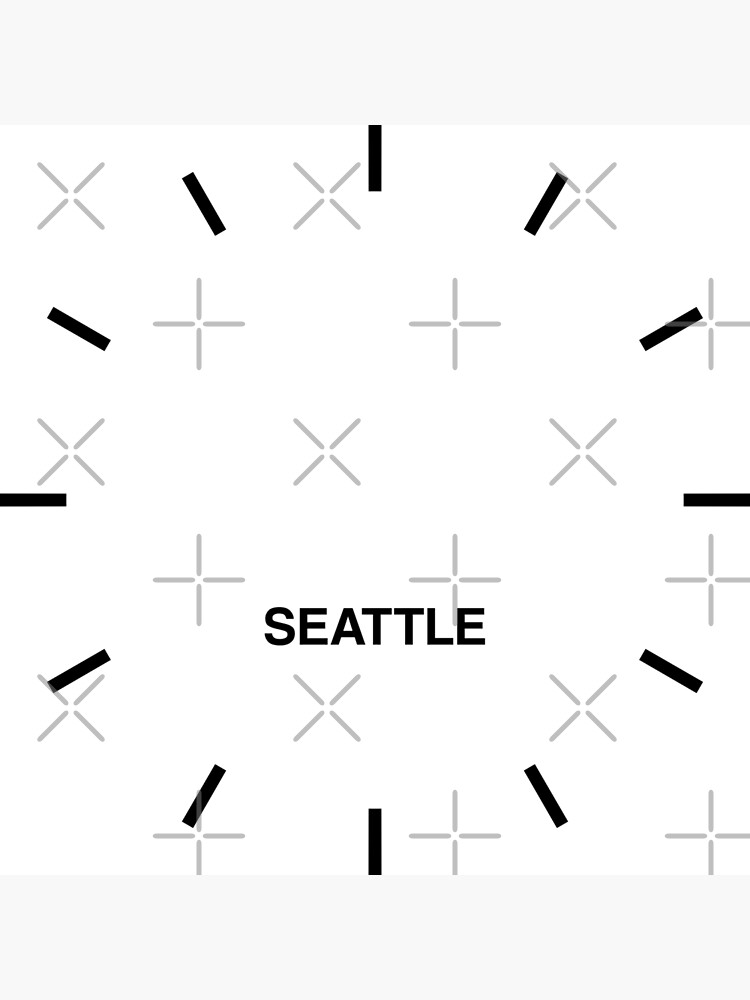 "Seattle Time Zone Newsroom Wall Clock" Clock for Sale by bluehugo