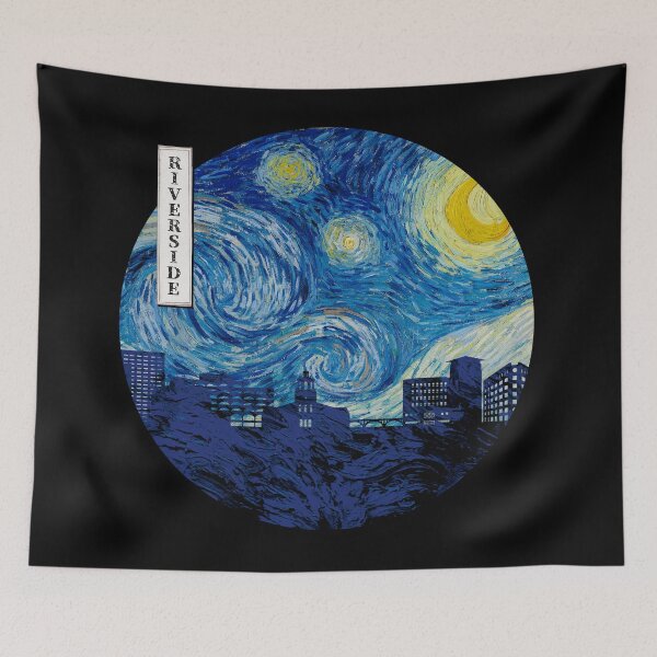 Item preview, Riverside Starry Night Van Gogh Circle designed and sold by DFerraz.
