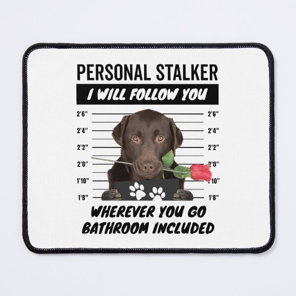 Item preview, Cute Labrador Retriever Personal Stalker – Chocolate Lab designed and sold by More Cute Dogs.