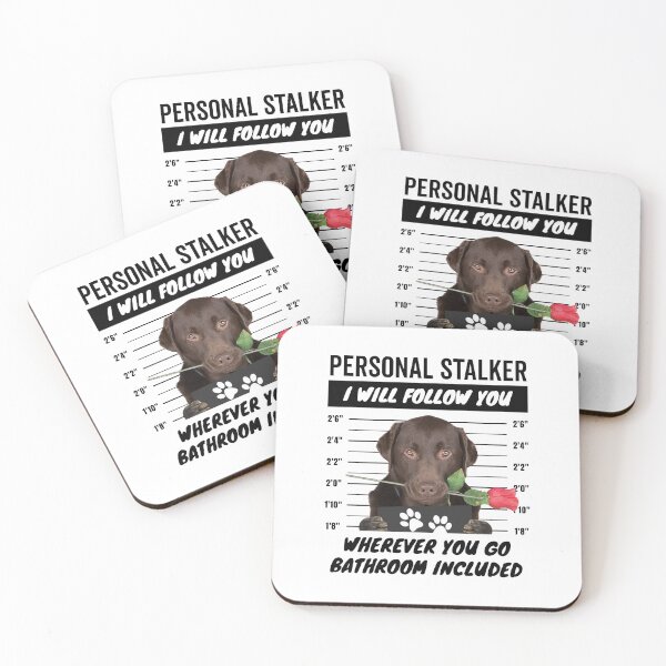 Item preview, Cute Labrador Retriever Personal Stalker – Chocolate Lab designed and sold by More Cute Dogs.