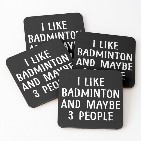 Item preview, I Like Badminton and Maybe 3 People designed and sold by teesaurus.