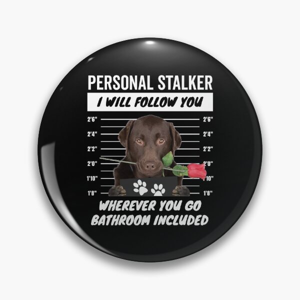 Item preview, Cute Labrador Retriever Personal Stalker – Chocolate Lab designed and sold by More Cute Dogs.