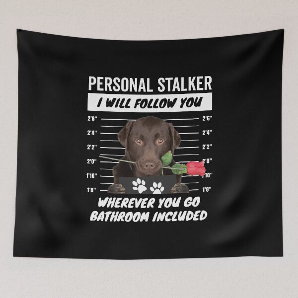 Item preview, Cute Labrador Retriever Personal Stalker – Chocolate Lab designed and sold by More Cute Dogs.