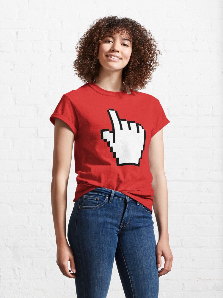 Alternate view of Index Finger Link Click Cursor Classic T-Shirt