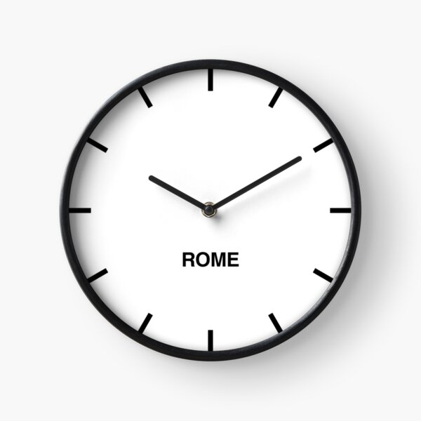 Rome Time Zone Newsroom Wall Clock Clock