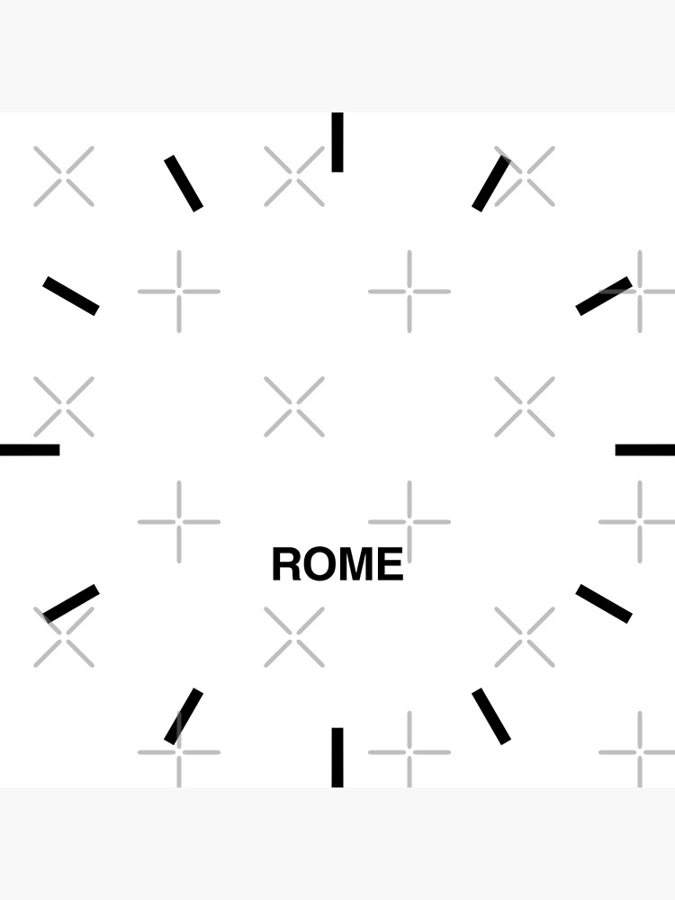 "Rome Time Zone Newsroom Wall Clock " Clock for Sale by bluehugo