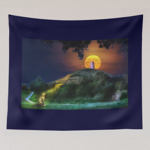 Item preview, Moon Gazing Hare At Glastonbury Tor designed and sold by Alisonchambers2.
