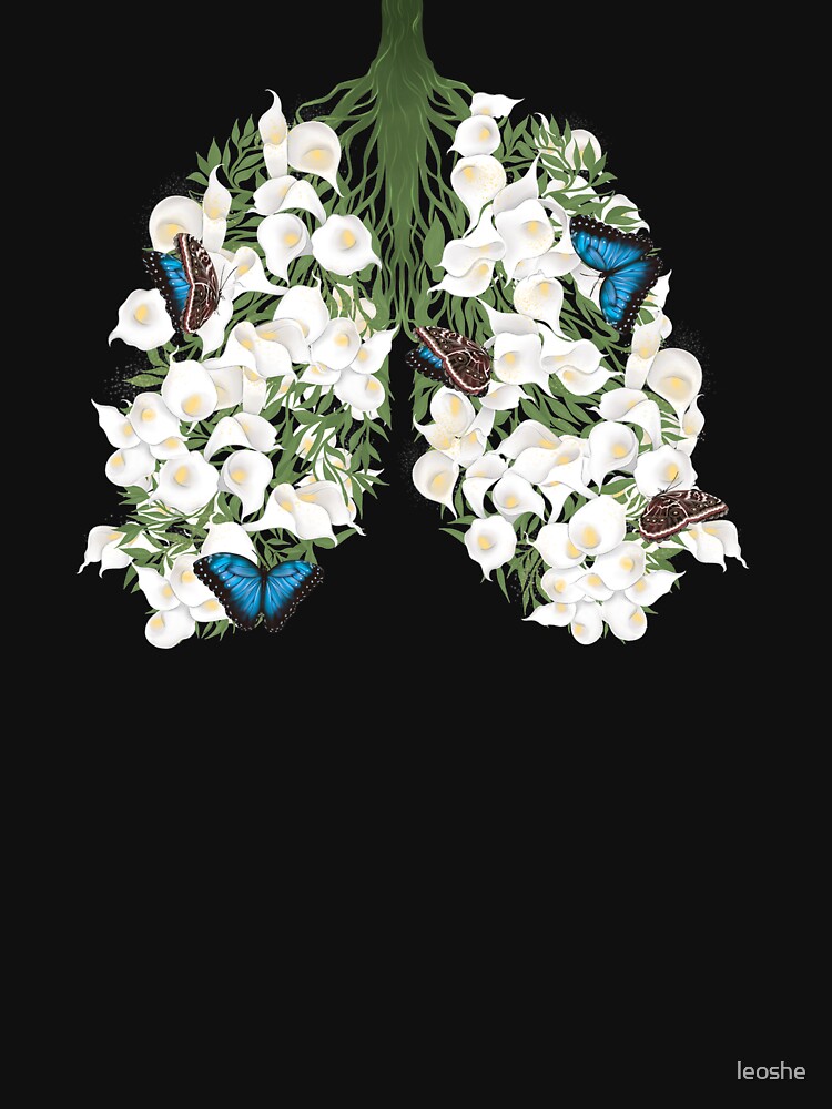 Disover floral lungs tree butterflies white lilies Tank Top