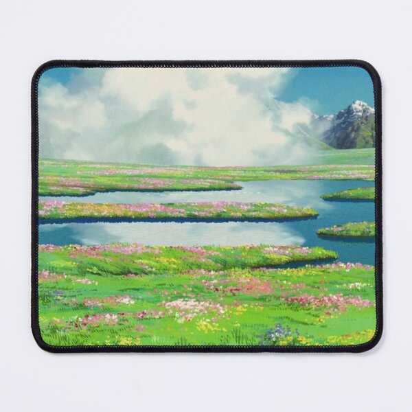 Item preview, River in the mountains fields Anime Landscape designed and sold by pompomcherryy.